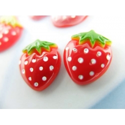 Erdbeeren ohrclips