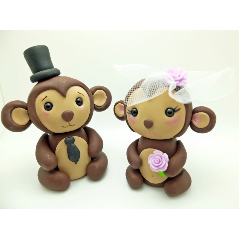 Affen Hochzeit Tortenfiguren