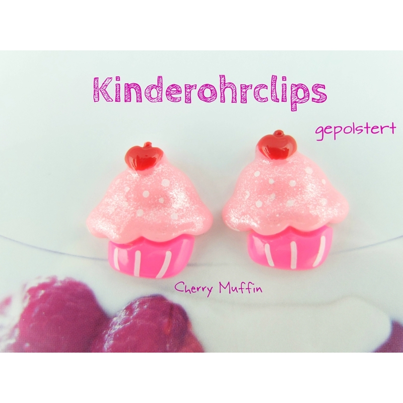 Kinder Ohrclips Cupcakes