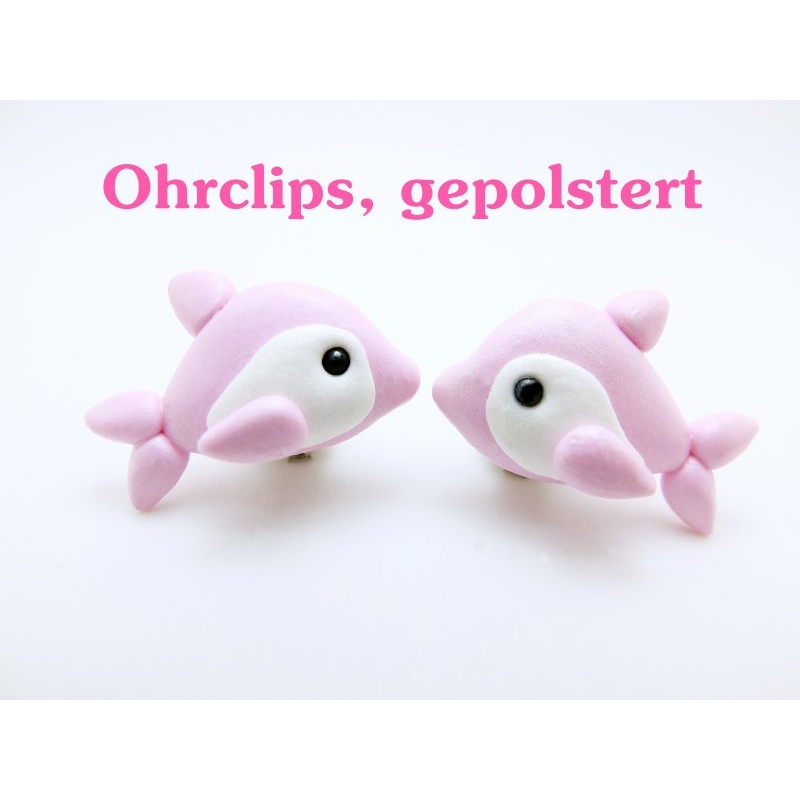 Delfin_Ohrclips_rosa