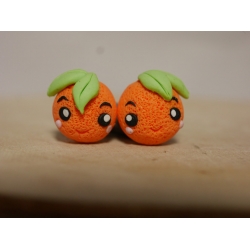 ohrstecker orangen