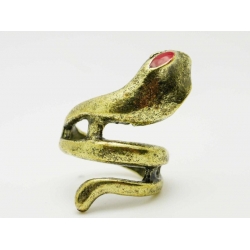 schlange ring bronze