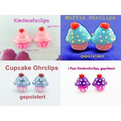 Cupcake Ohrclips