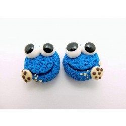 Keks und Cookie Monster blau
