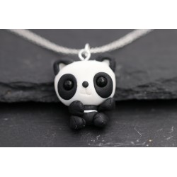 Panda Halskette -  Handgemacht