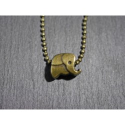 Kleiner Elefant  Halskette - Bronze -