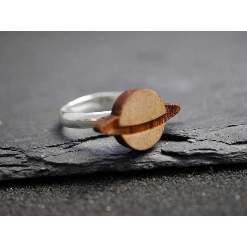planet ring holz